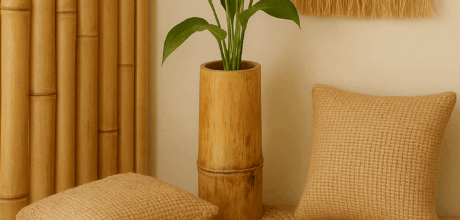 Como montar um cantinho zen com artesanato em bambu e juta